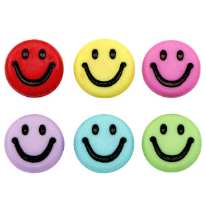 Perle Smiley rond - 7mm